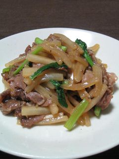 大根と牛肉のオイスターソース炒め-レシピのメイン写真