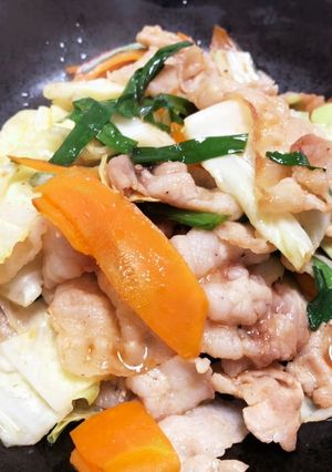 豚バラポン酢炒め-レシピのメイン写真