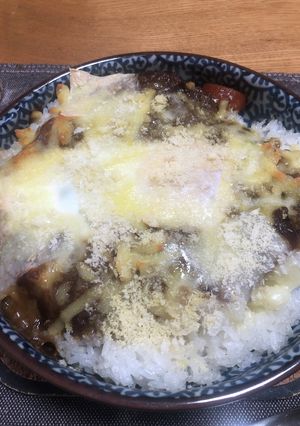 レトルト 残り物リメイク ウマ 焼カレー-レシピのメイン写真