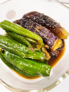 茄子とピーマンの焼き浸し-レシピのメイン写真