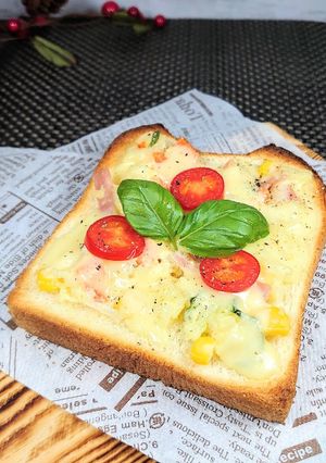 ポテトサラダトースト-レシピのメイン写真