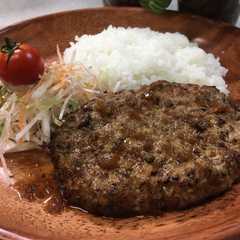 A picture of 今晩のハンバーグをびっくりドンキー風に！.