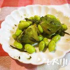 รูปของ アボカドと枝豆のカレー和え～♪♪