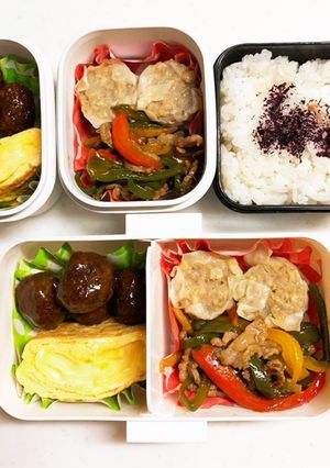 娘のお弁当174+ダンナの分も★-レシピのメイン写真