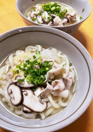 豚肉ときのこ★白だしで簡単あったかうどん-レシピのメイン写真