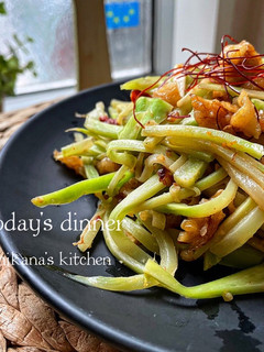 ブロッコリーの茎とくるみの中華きんぴら-レシピのメイン写真
