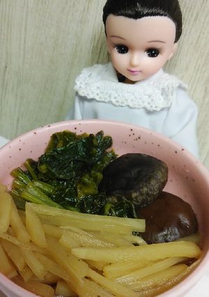 リカちゃん♡なばなと椎茸と筍炊いたん-レシピのメイン写真