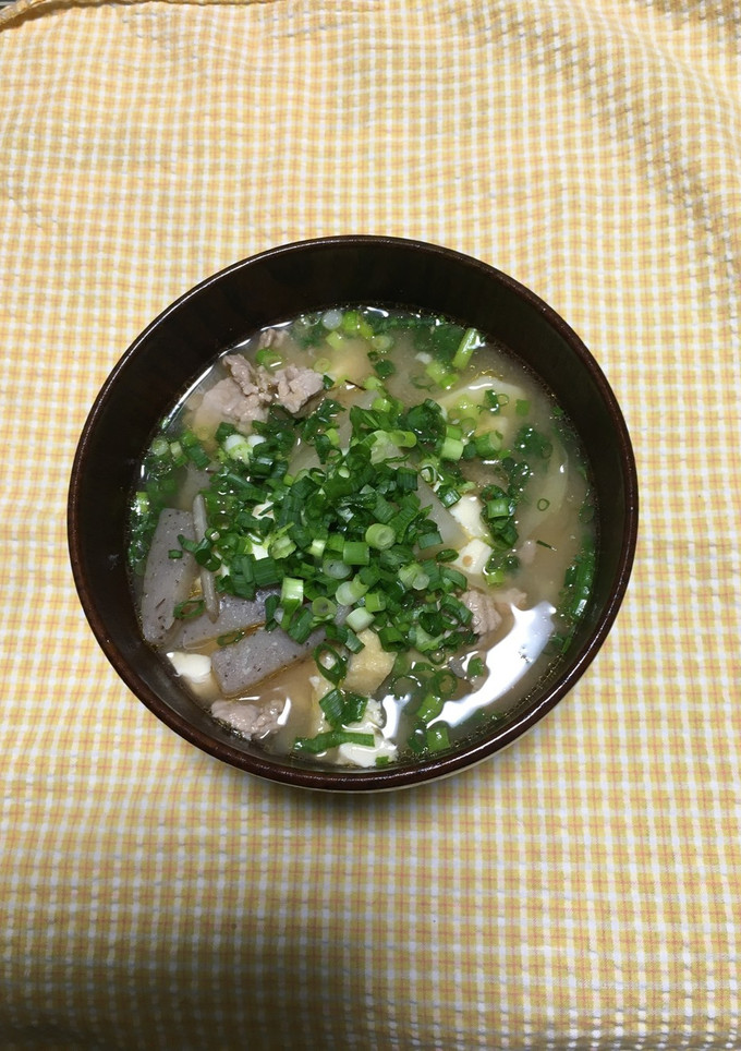我が家の豚汁（鍋帽子使用）-レシピのメイン写真