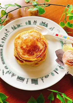☆ふわもち！豆腐バナナ入りホットケーキ☆-レシピのメイン写真
