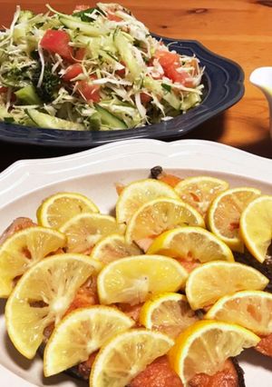 酢橘(レモン)たっぷり♡鮭のご馳走サラダ-レシピのメイン写真