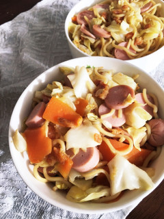 具だくさんあっさり醤油焼きそば-レシピのメイン写真
