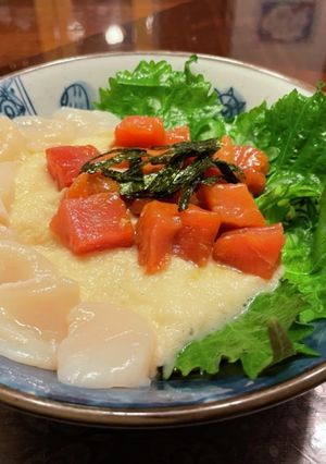 漬けマグロトトロ丼 炊き込み酢飯で-レシピのメイン写真
