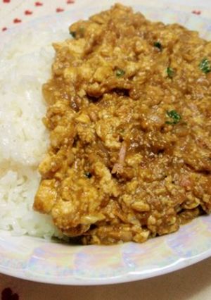 カレーの残りで☆豆腐のドライカレー-レシピのメイン写真
