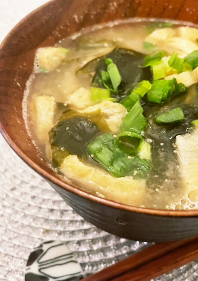 たけのことお揚げとわかめのごまみそ汁-レシピのメイン写真