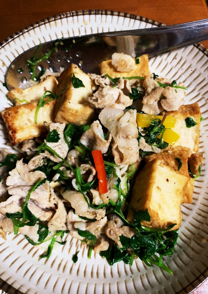 厚揚げと豚肉炒め-レシピのメイン写真