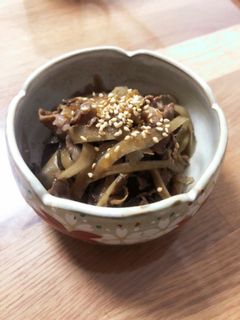 生姜かおる牛肉とごぼうのしぐれ煮-レシピのメイン写真