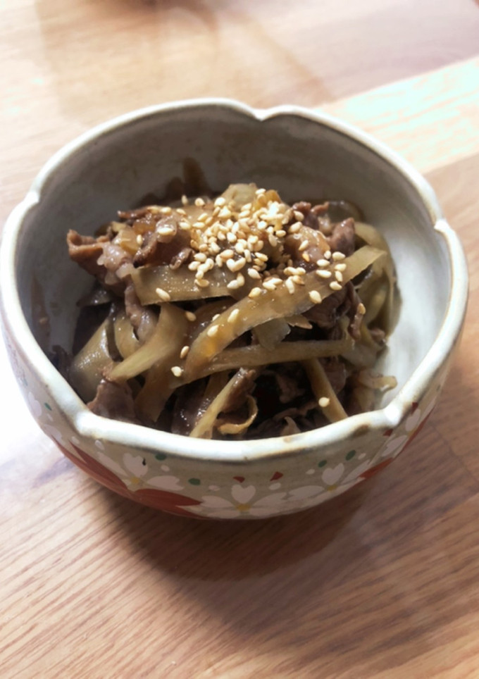 生姜かおる牛肉とごぼうのしぐれ煮-レシピのメイン写真