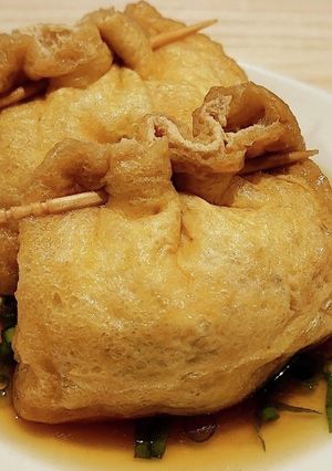 簡単♡鶏ひき肉とうずらの卵の巾着煮-レシピのメイン写真