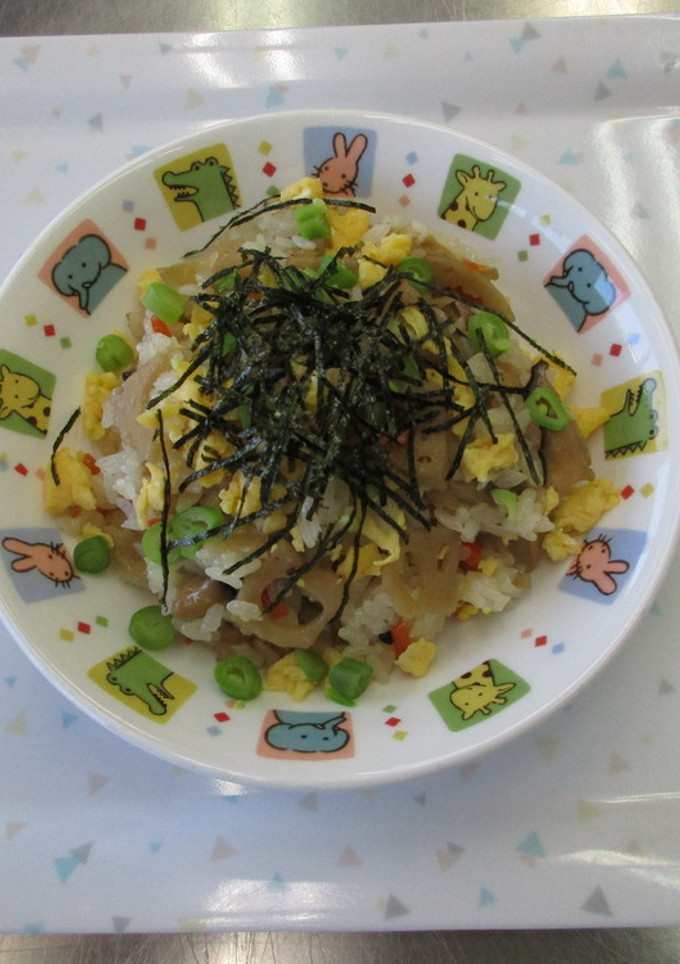 【保育所給食】れんこんちらし寿司-レシピのメイン写真