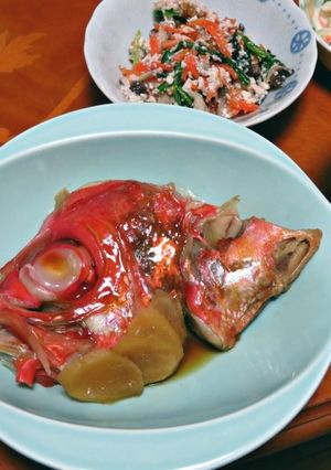 15分で簡単&美味@金目鯛かぶと煮-レシピのメイン写真