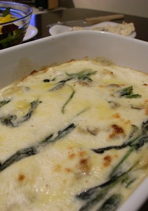 ほうれん草とカキのグラタン-レシピのメイン写真