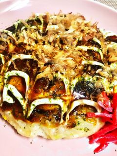 白菜でお好み焼き ヘルシーふっくら-レシピのメイン写真