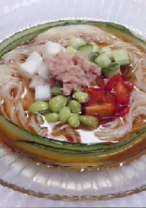 めんも野菜に！！シャキシャキそうめん！！-レシピのメイン写真