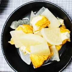 รูปของ 超簡単　味染み炊飯器で大根と厚揚げの煮物