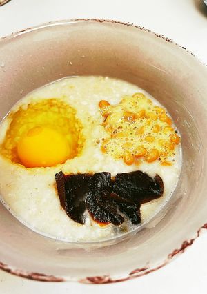 ダイエットに♡納豆卵オートミール粥-レシピのメイン写真