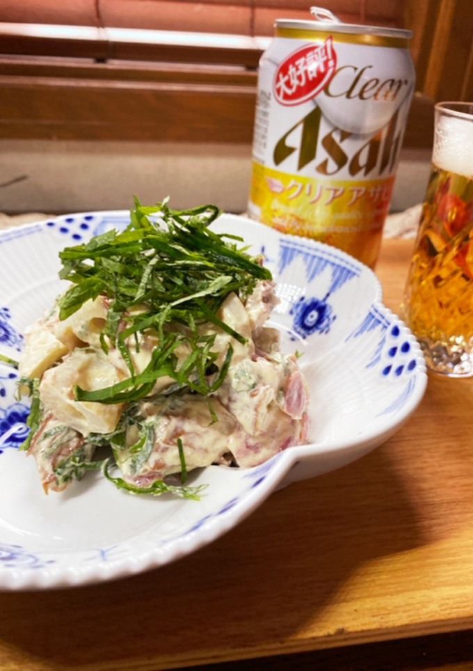 簡単　チーズのマヨ梅和え-レシピのメイン写真