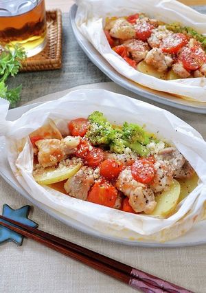 鶏肉とじゃがいものトマトソース蒸し-レシピのメイン写真