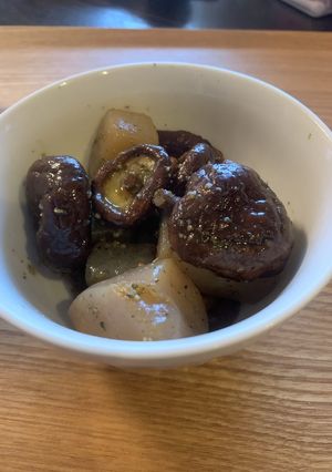 干し椎茸とこんにゃくのオイル炒め-レシピのメイン写真