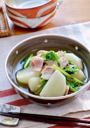 簡単作り置き♪かぶとベーコンのコンソメ煮-レシピのメイン写真