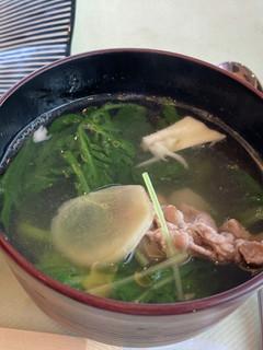 簡単★春菊と豚肉の中華スープ-レシピのメイン写真