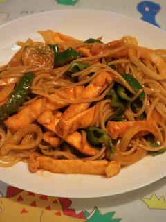 ヴィーガン食のナポリタン-レシピのメイン写真