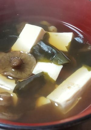 ナラタケとシモコシの湯豆腐風-レシピのメイン写真