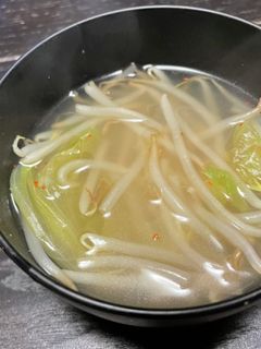 寒い冬に、激安!もやしスープの作り方-レシピのメイン写真