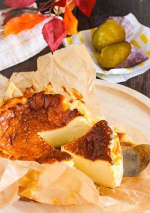 ほくほく♡焼き芋バスク風チーズケーキ-レシピのメイン写真