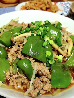 ピーマンと挽き肉のオイスター炒め-レシピのメイン写真