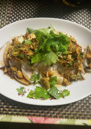 茹で鶏の　よだれ鶏（ピリ辛旨ダレ)-レシピのメイン写真