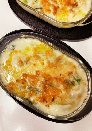 小松菜と鶏胸肉のグラタン( ˶'-'˶)-レシピのメイン写真