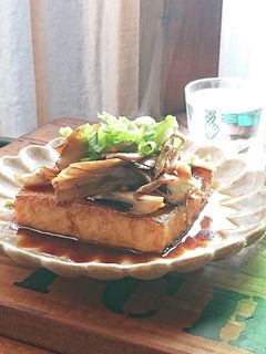 おうち居酒屋★厚揚げと舞茸のステーキ-レシピのメイン写真