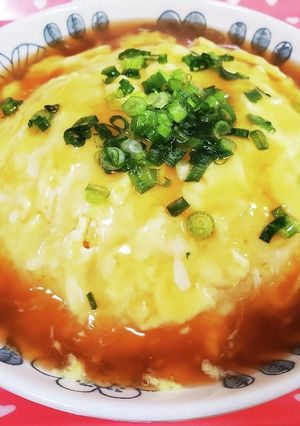 残り物炒飯で＊醤油ベースの天津炒飯♪-レシピのメイン写真