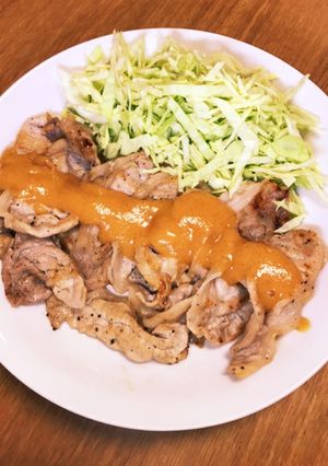豚肉のソテー柿ソース掛け-レシピのメイン写真