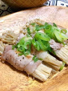 【簡単】えのきと豚肉巻き♪-レシピのメイン写真