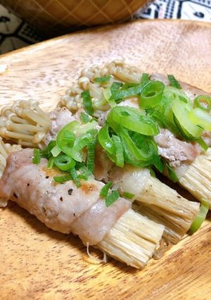 【簡単】えのきと豚肉巻き♪-レシピのメイン写真