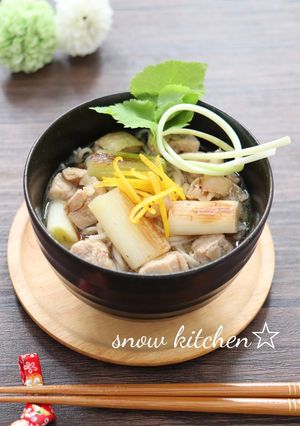 材料3つ！鶏南蛮そば　-レシピのメイン写真