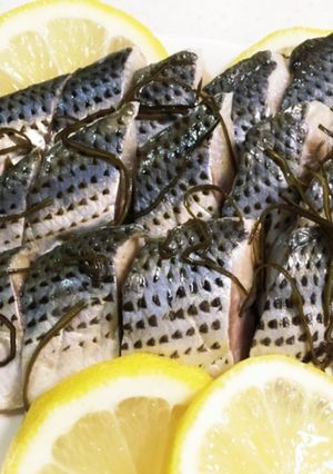 コノシロのレモン酢昆布締め-レシピのメイン写真
