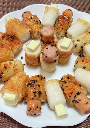 ウィンナーとチーズのちくわおつまみ-レシピのメイン写真