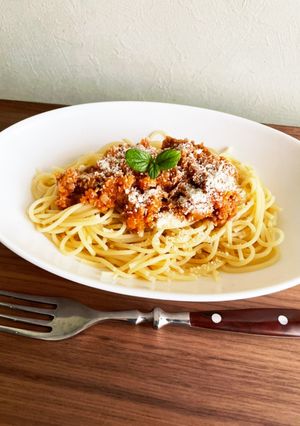 スパゲティミートソース-レシピのメイン写真